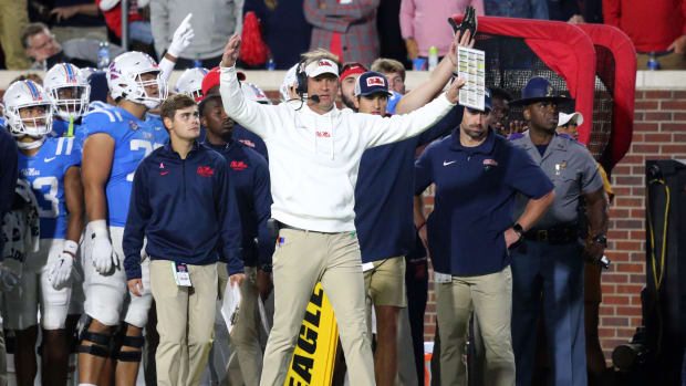 Ole Miss head coach Lane Kiffin
